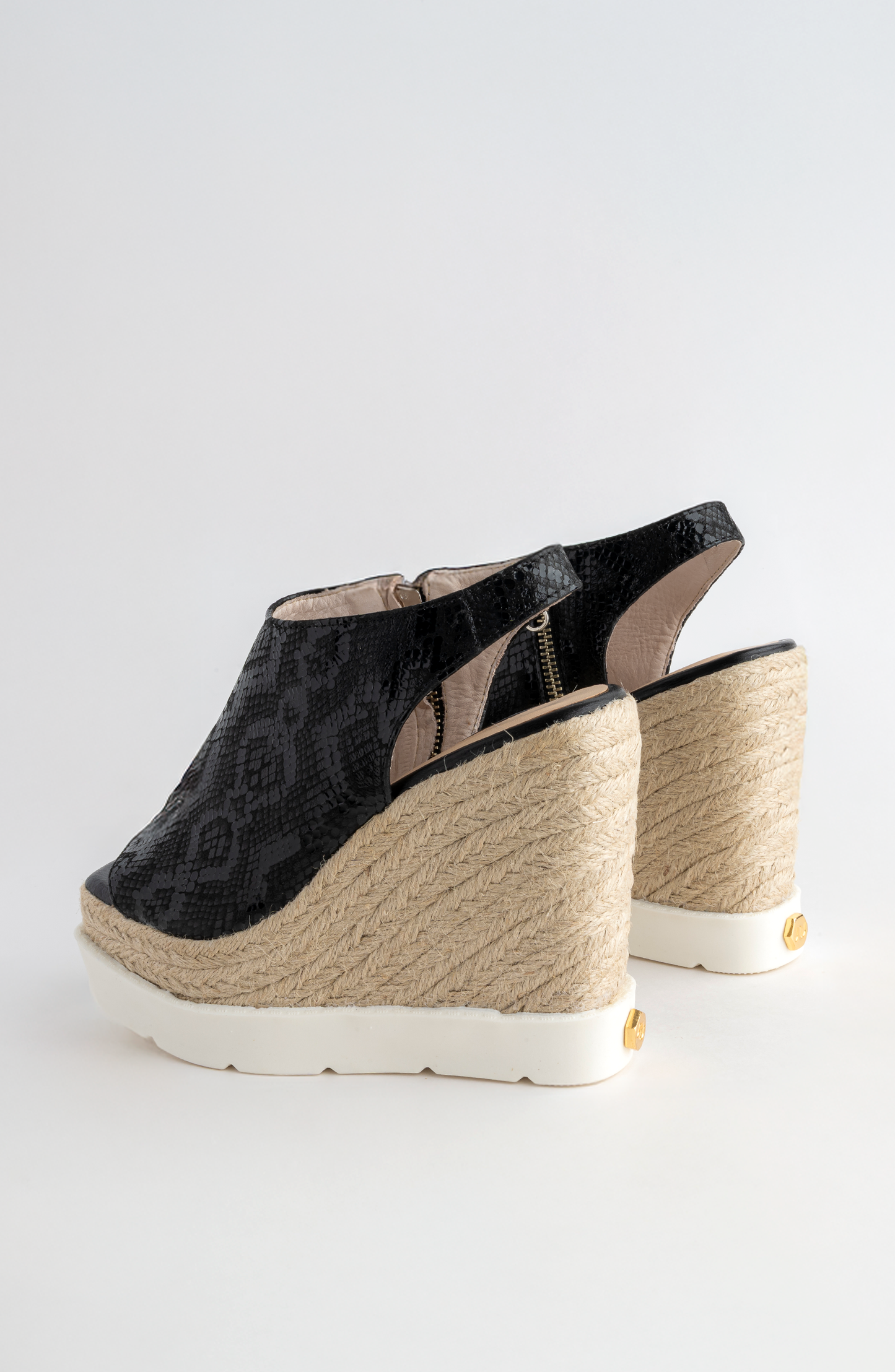OLIMPIA OPEN TOE BOOT IN LEATHER PYTHON