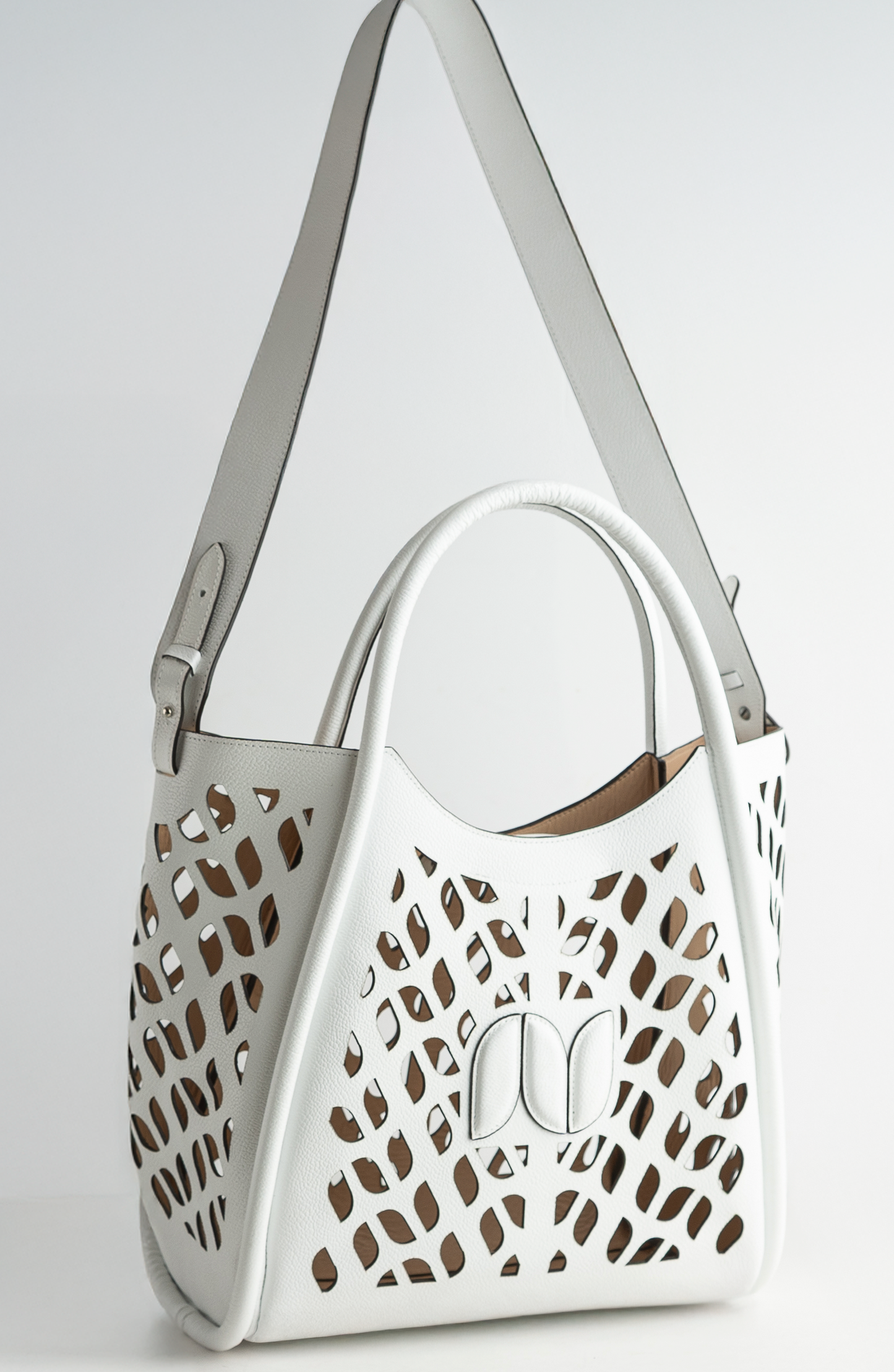 CALIXTO CAGE TOTE WHITE