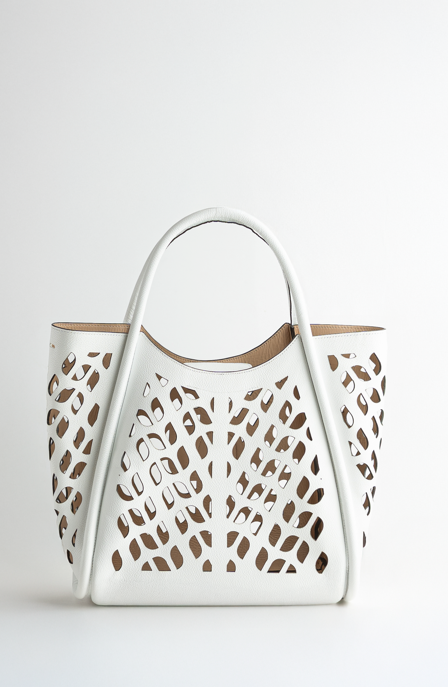 CALIXTO CAGE TOTE WHITE