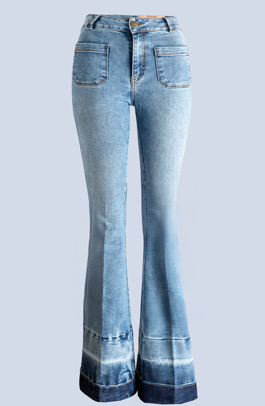 DOYENNE STONE WASH WITH HEM DETAIL