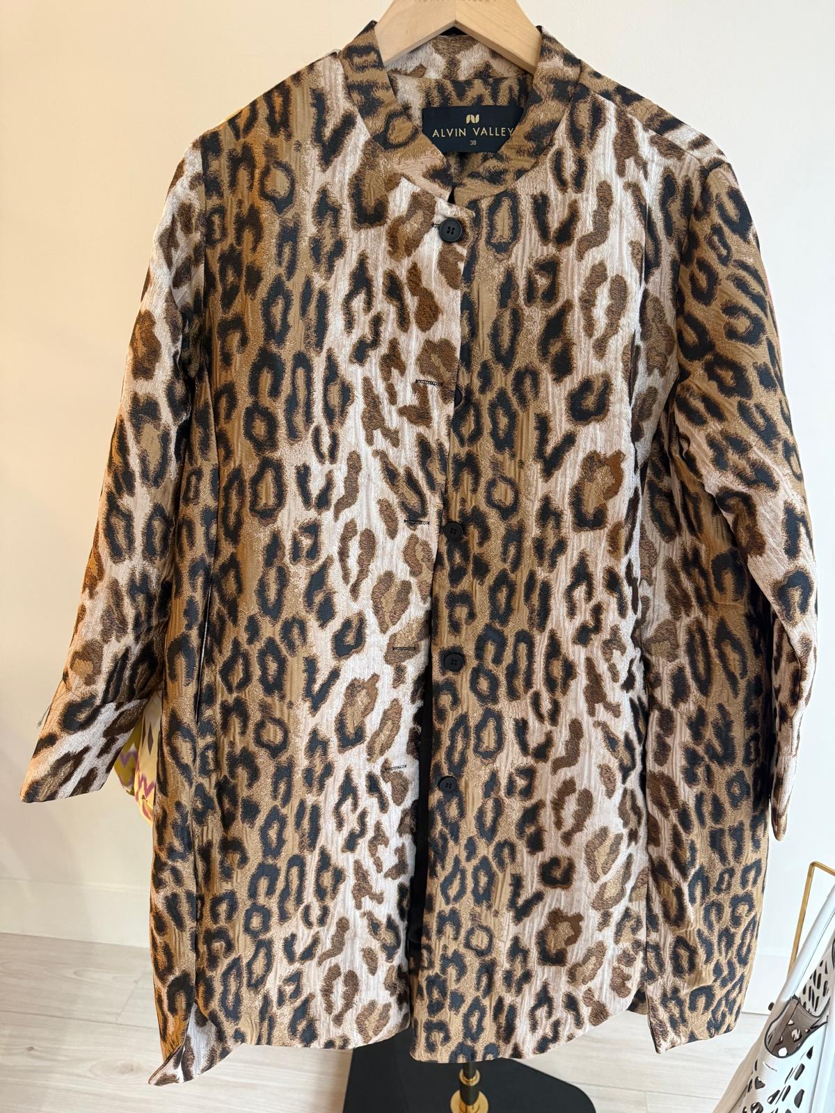 Leopard Jacquard Coat