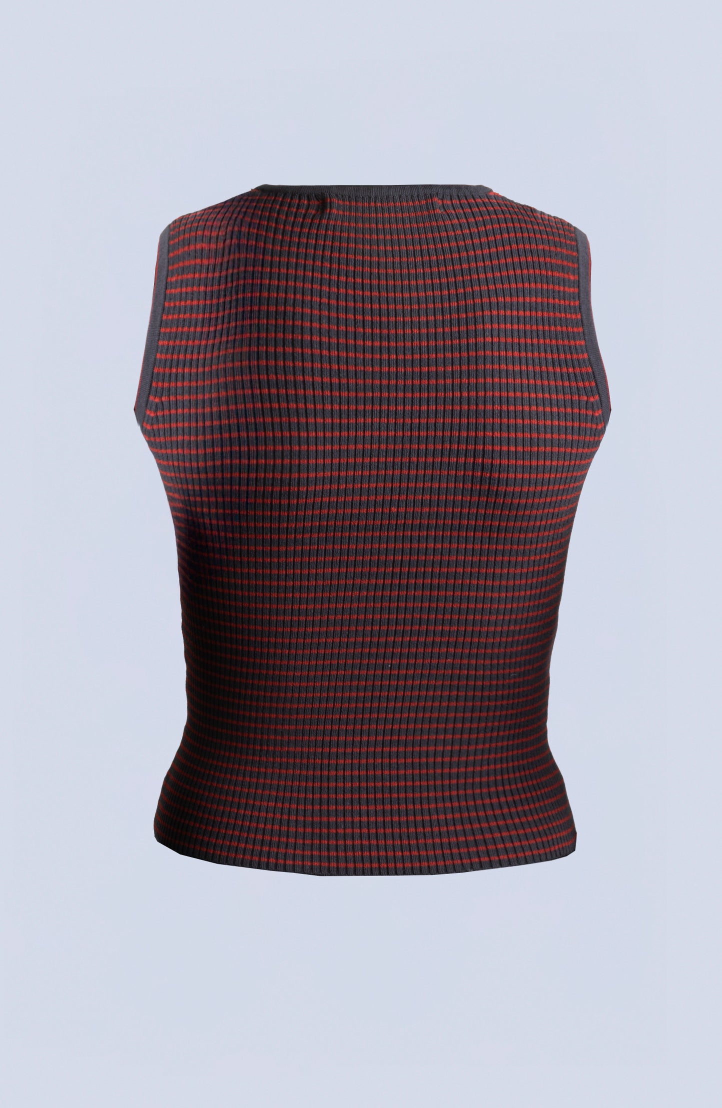 SILK KNIT RIBBED TANK