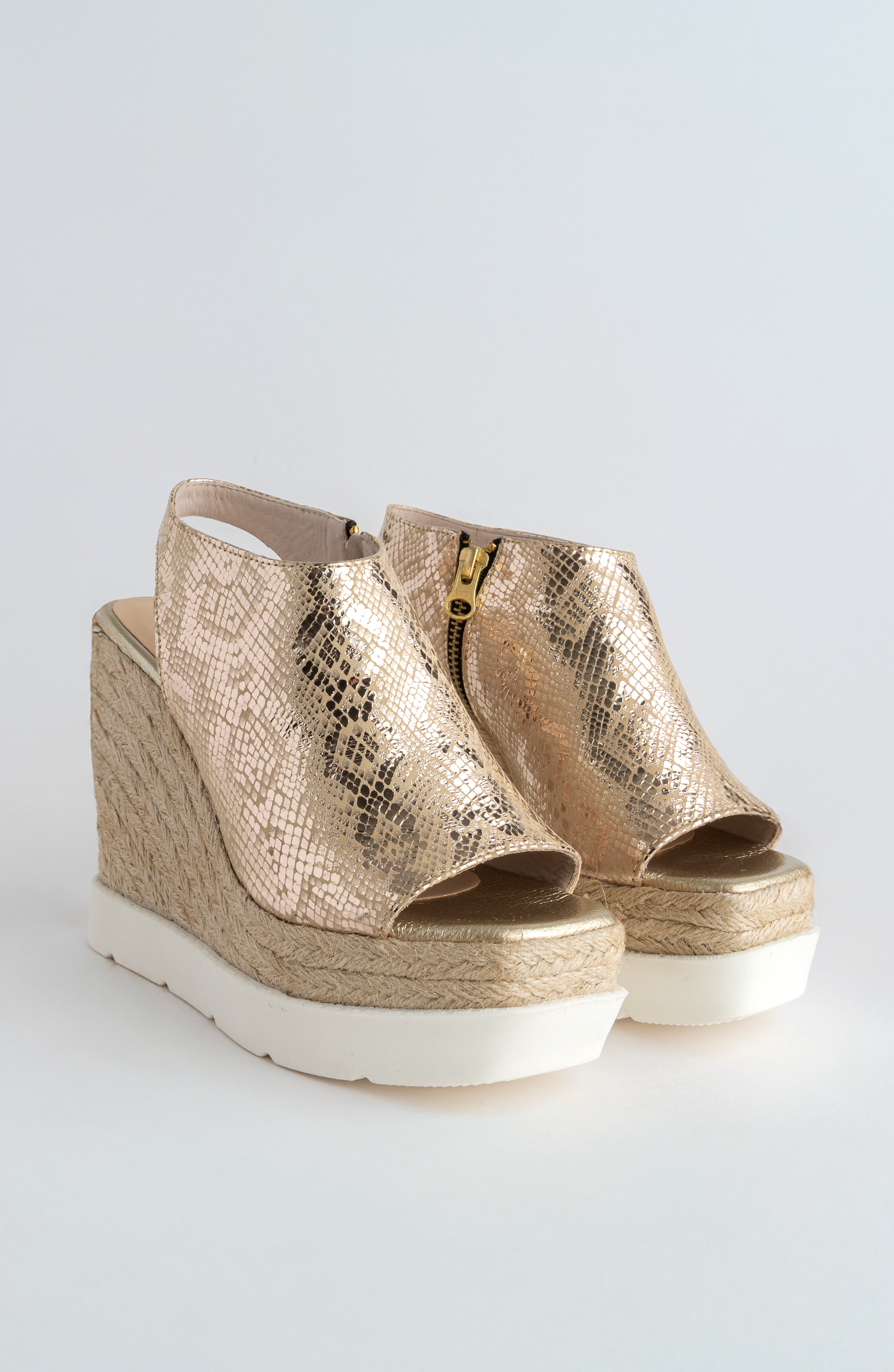 OLIMPIA OPEN TOE BOOT IN LEATHER PYTHON