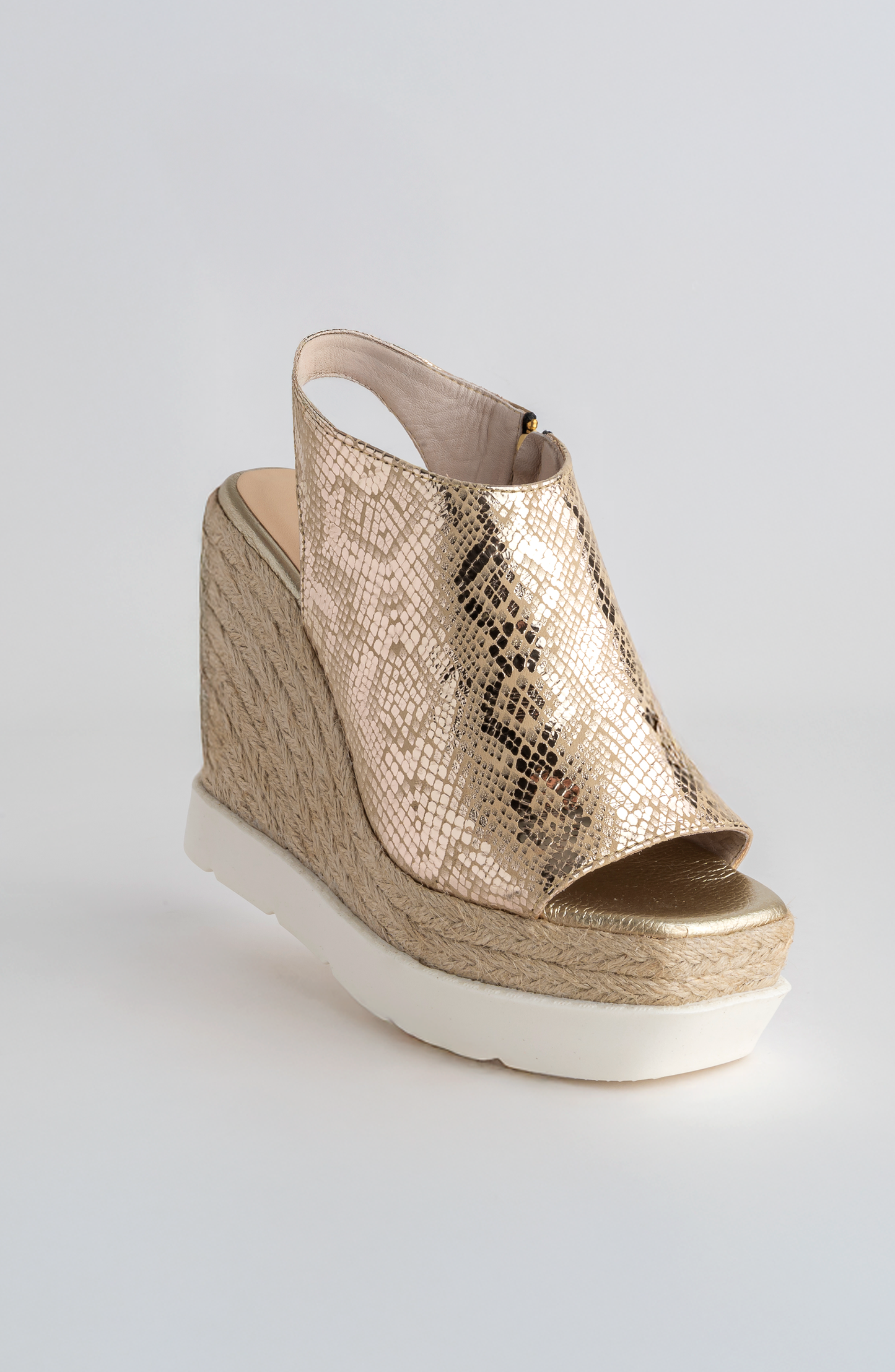OLIMPIA OPEN TOE BOOT IN LEATHER PYTHON