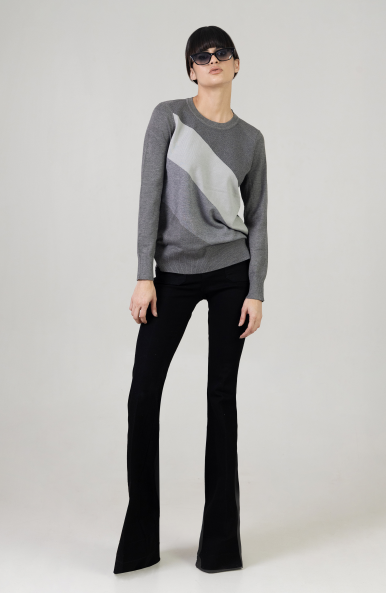 TRI COLOR LUREX KNIT TOP