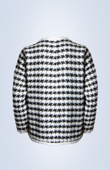 HOUNDSTOOTH JACKET BLACK/WH