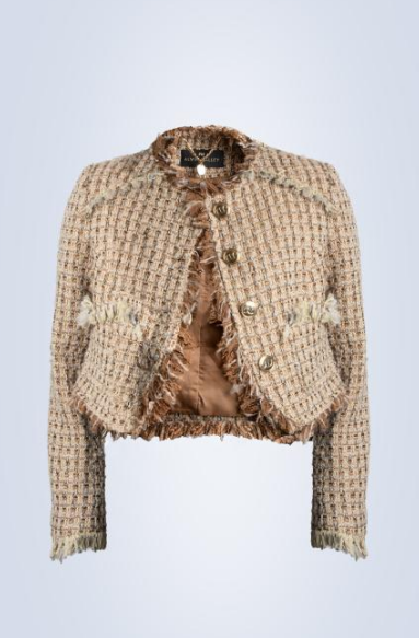 TWEED CROP JACKET – Alvin Valley TWEED CROP JACKET – Alvin Valley