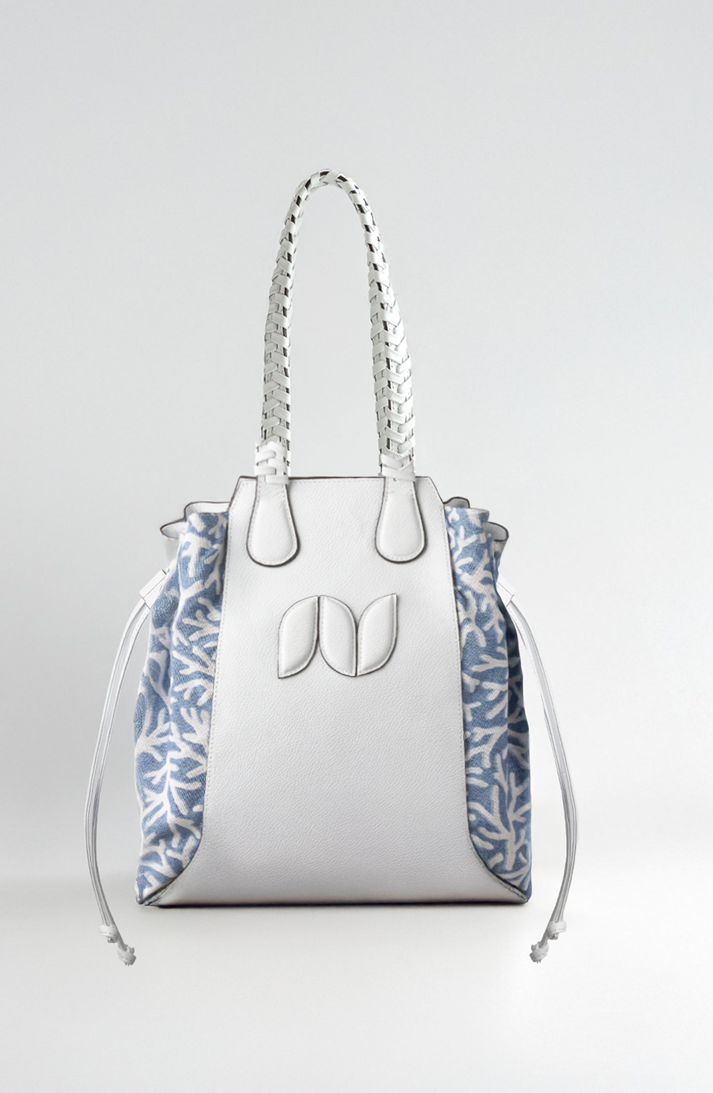 MARINA TOTE LEATHER AND CANVAS