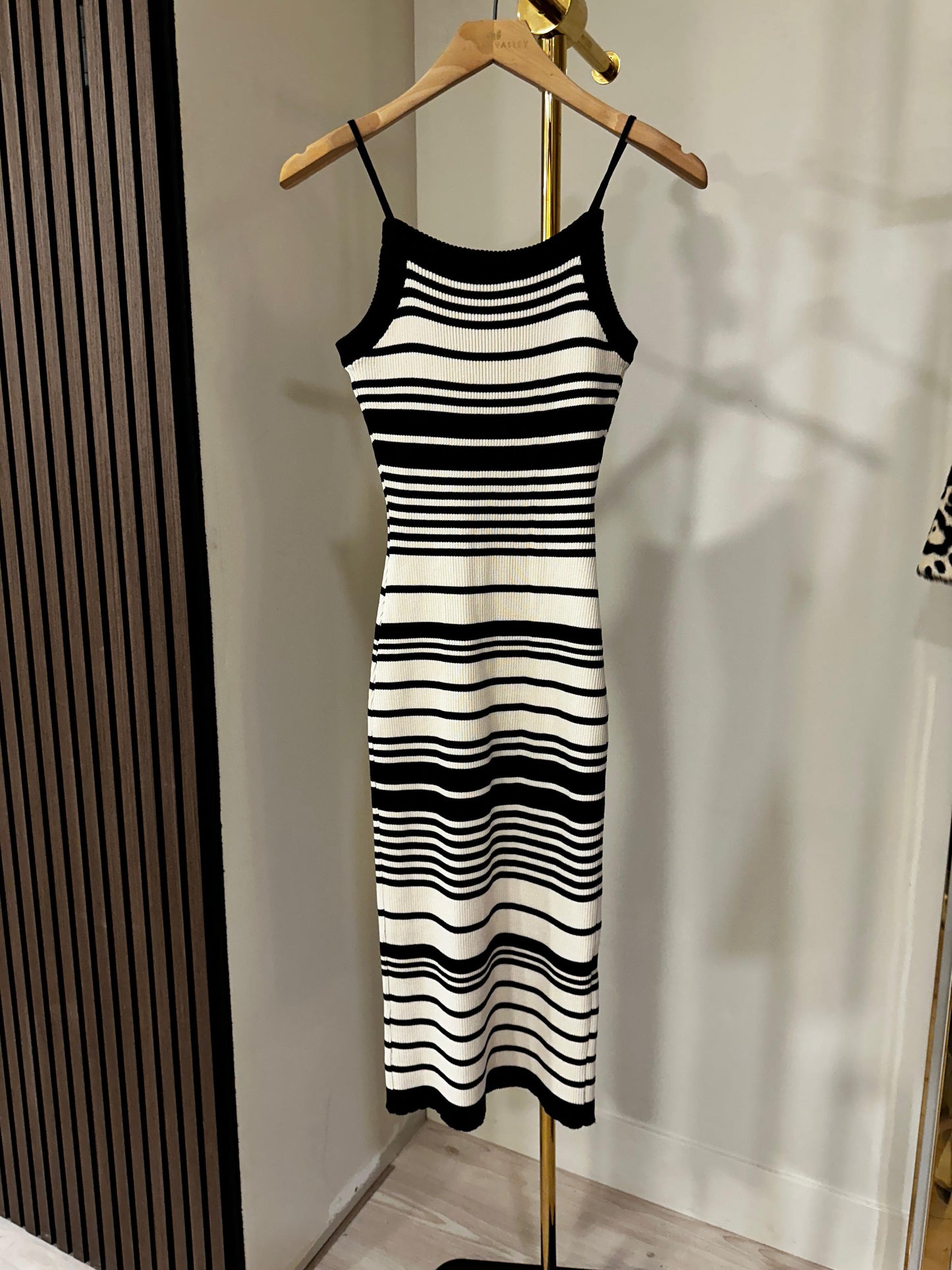B&W Striped Tank Dress