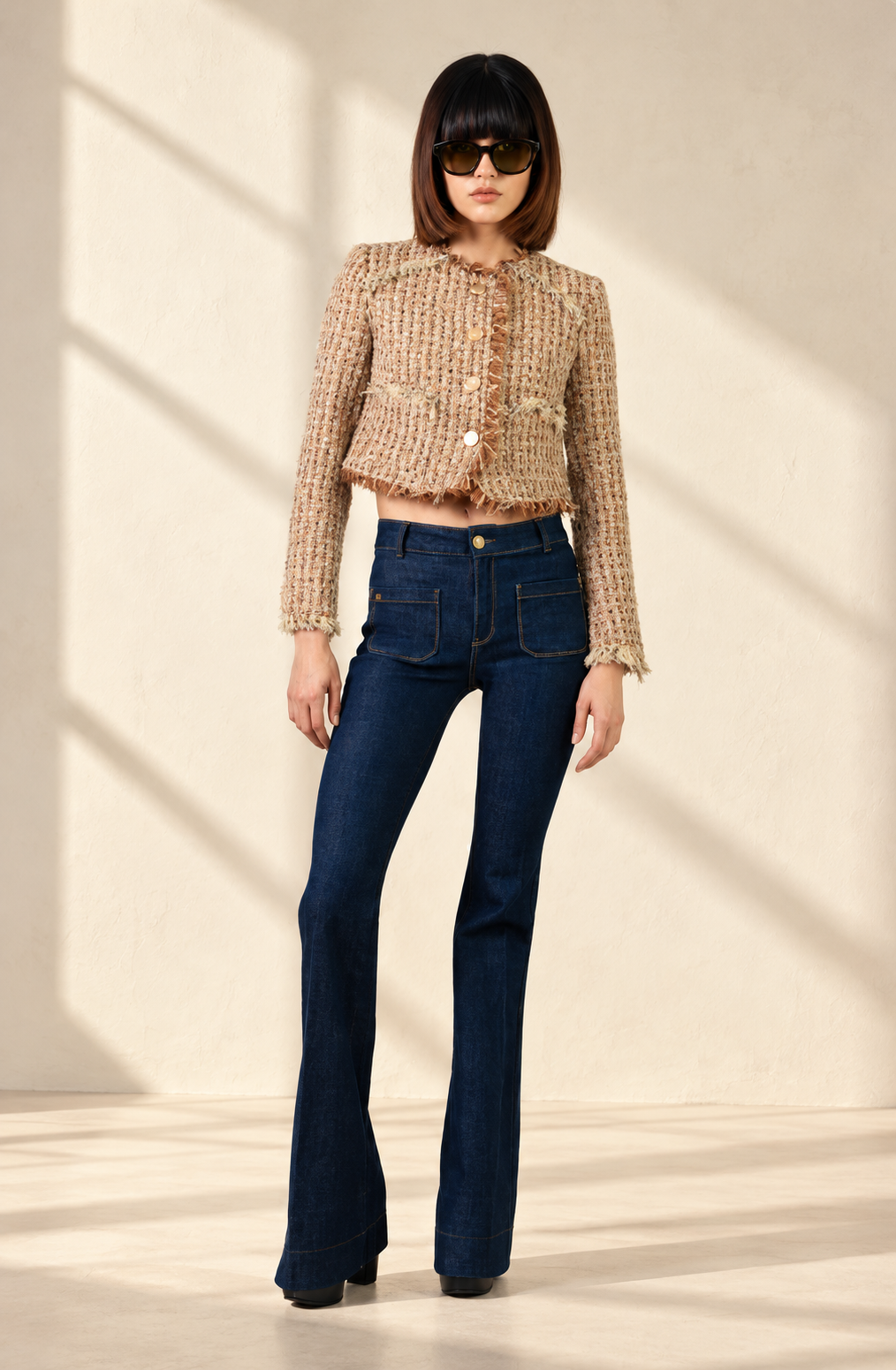 Doyenne Dark Wash Bootcut Jeans for Women | Alvin Valley