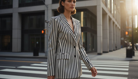 The Black and White Blazer: A Study in Timeless Contrast