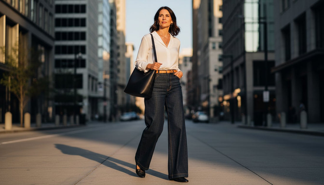 Denim Palazzo Pants: A Guide to the Modern Power Silhouette