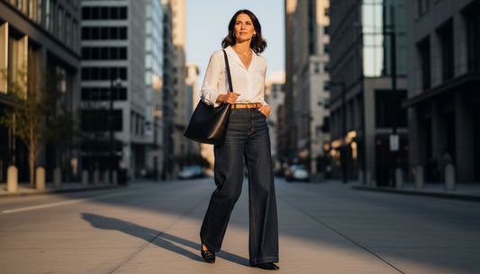 Denim Palazzo Pants: A Guide to the Modern Power Silhouette