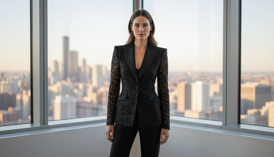 The Lace Blazer: An Architectural Study in Feminine Power Dressing