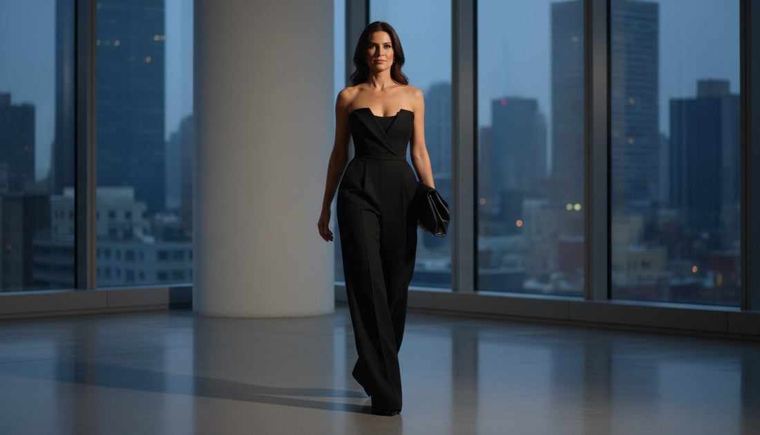 The Strapless Jumpsuit: A Masterclass in Structural Tailoring and Power