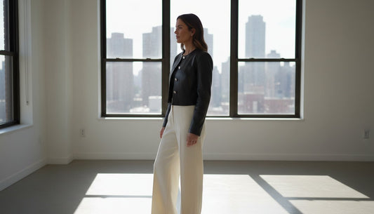 The Crop Leather Jacket: A Masterclass in Silhouette and Sophistication