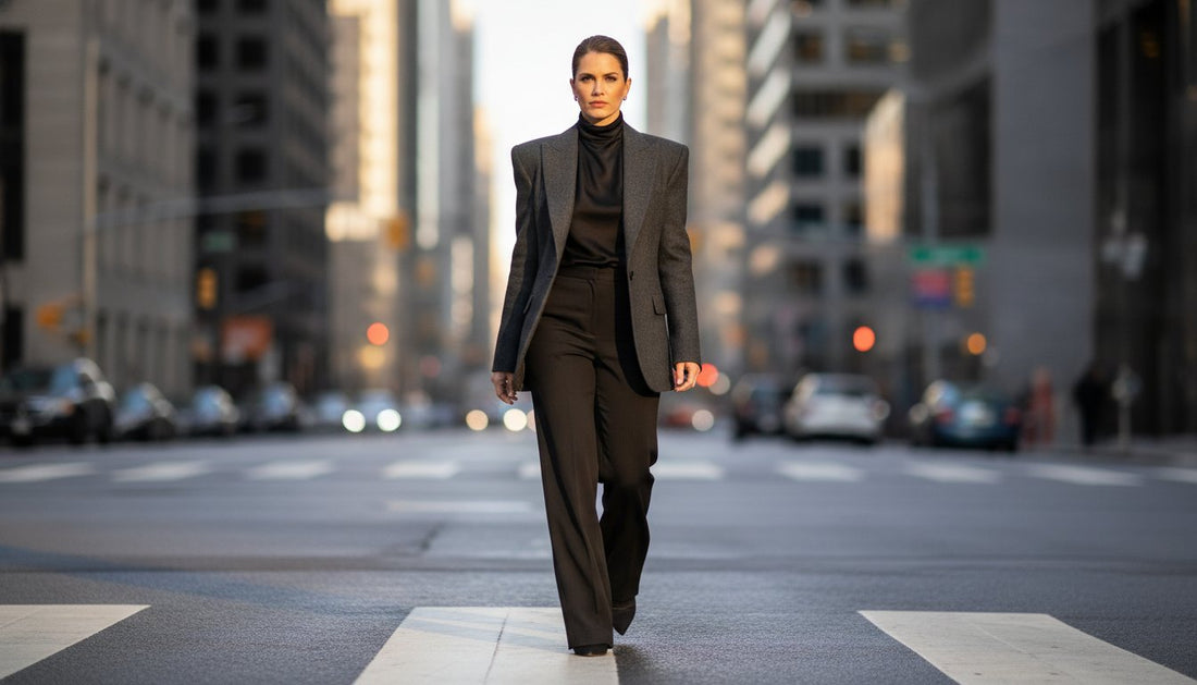 The Blazer with Black: A Masterclass in Sophisticated Contrast and Power Dressing