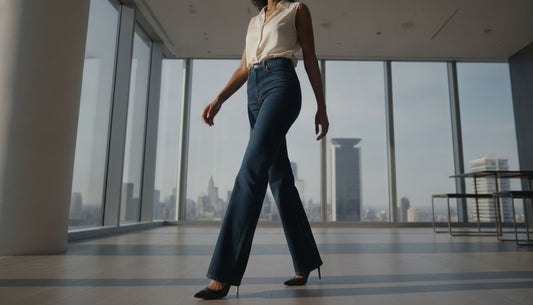 The Social Climber Jean: A Modern Icon of Luxury Women''s Wide Leg Jeans