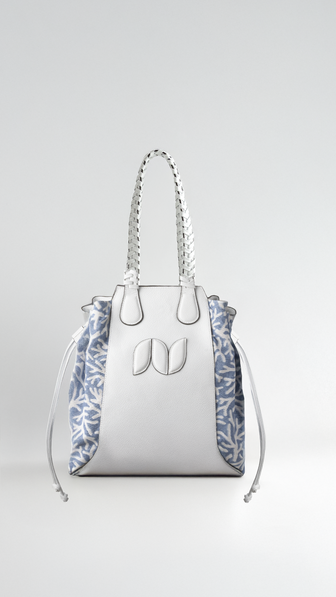 MARINA TOTE LEATHER AND CANVAS