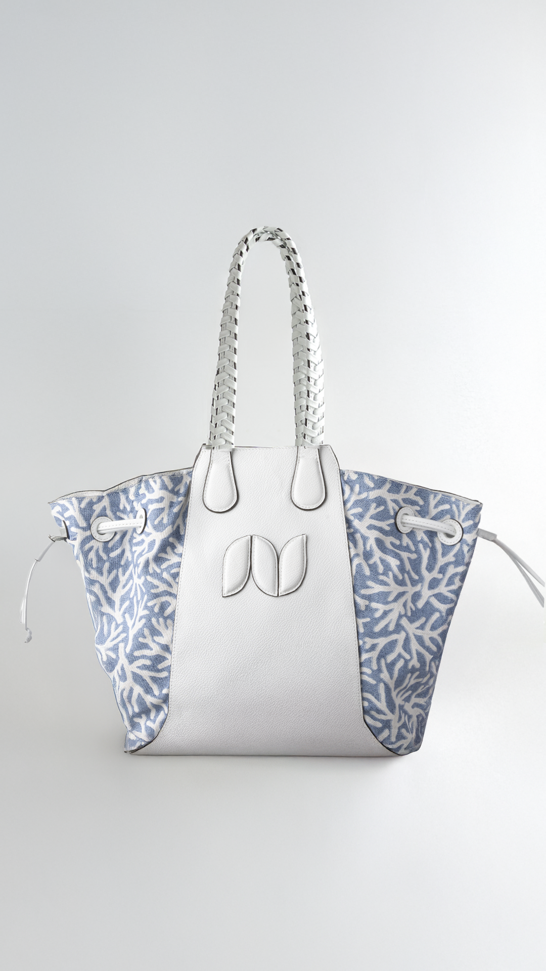 MARINA TOTE LEATHER AND CANVAS