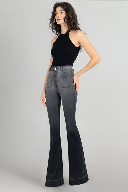 Halter Tank Knit Black