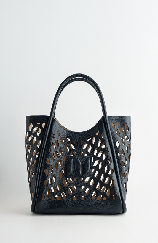 CALIXTO CAGE TOTE NAVY