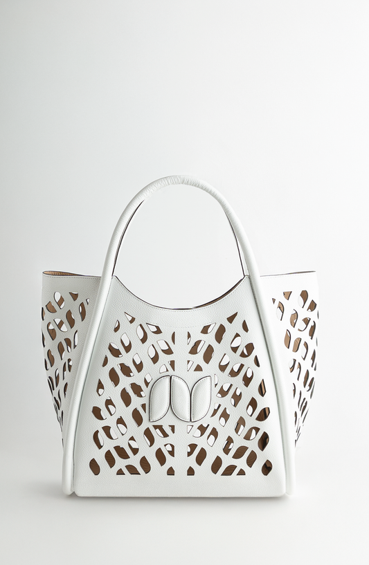 CALIXTO CAGE TOTE WHITE