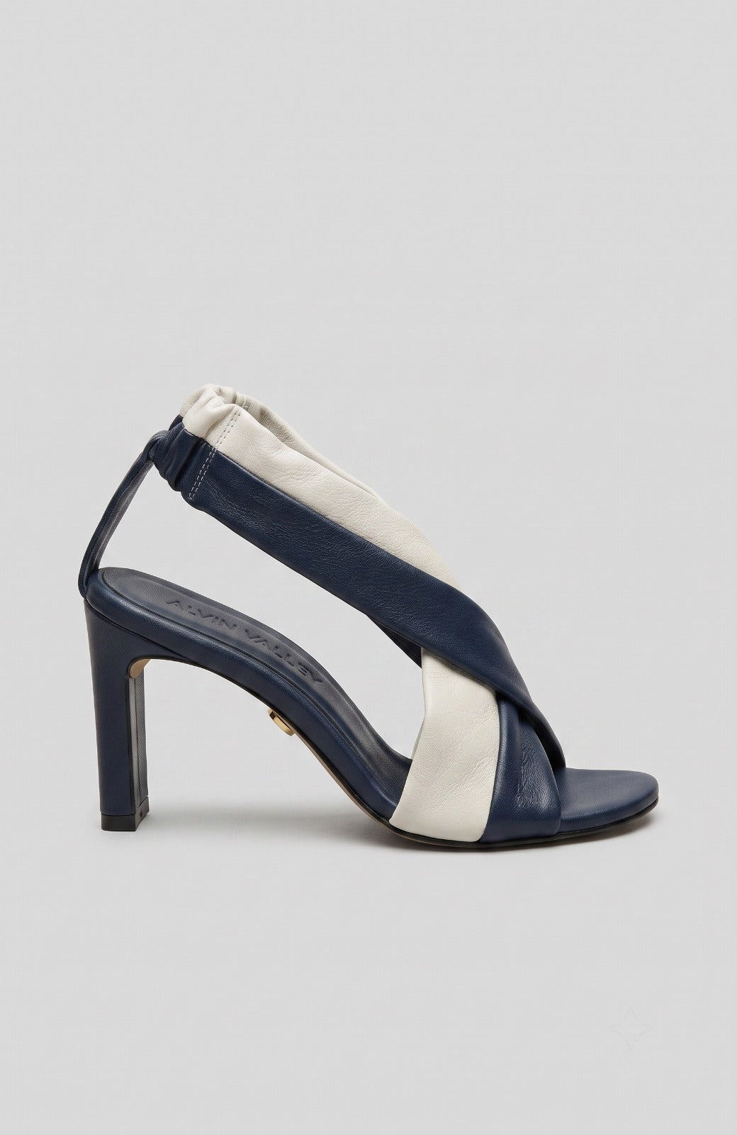 THE WRAP SANDAL NAVY/IVORY