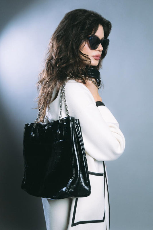 Croc Shoulder Bag