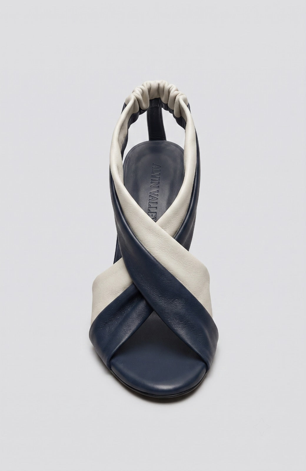 THE WRAP SANDAL NAVY/IVORY