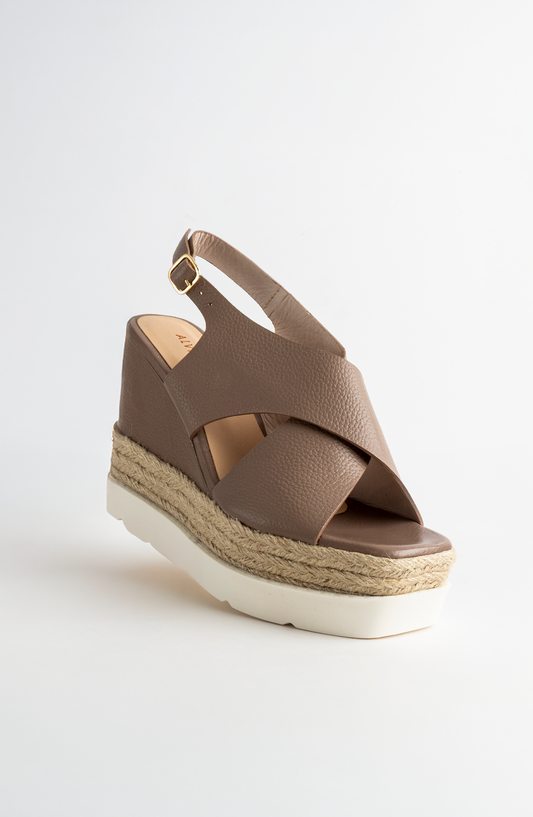 JACOBS WEDGE SANDAL TAUPE