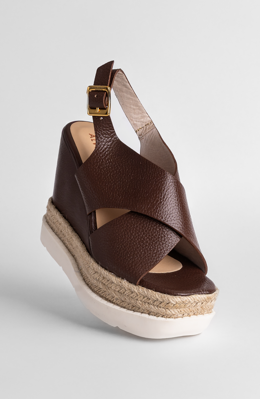 JACOBS WEDGE SANDAL MOCHA MOUSSE