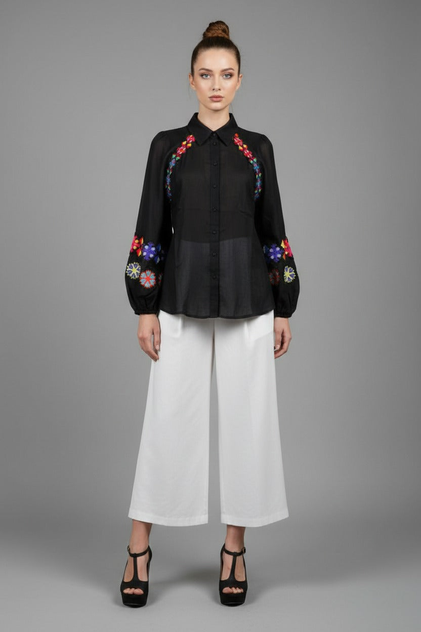 Boho Embroidered Blouse