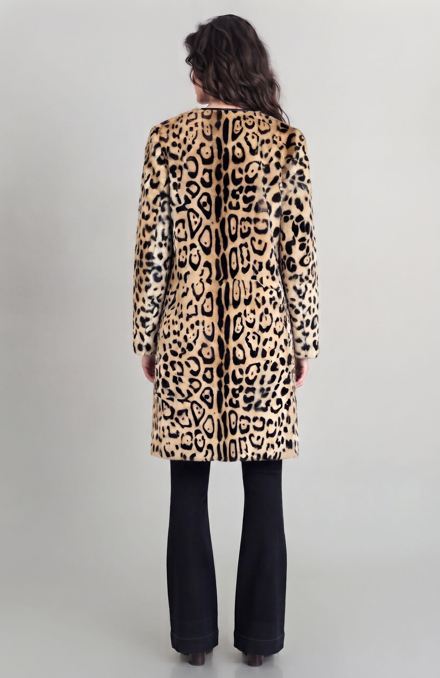 Leopard Print Goat Coat