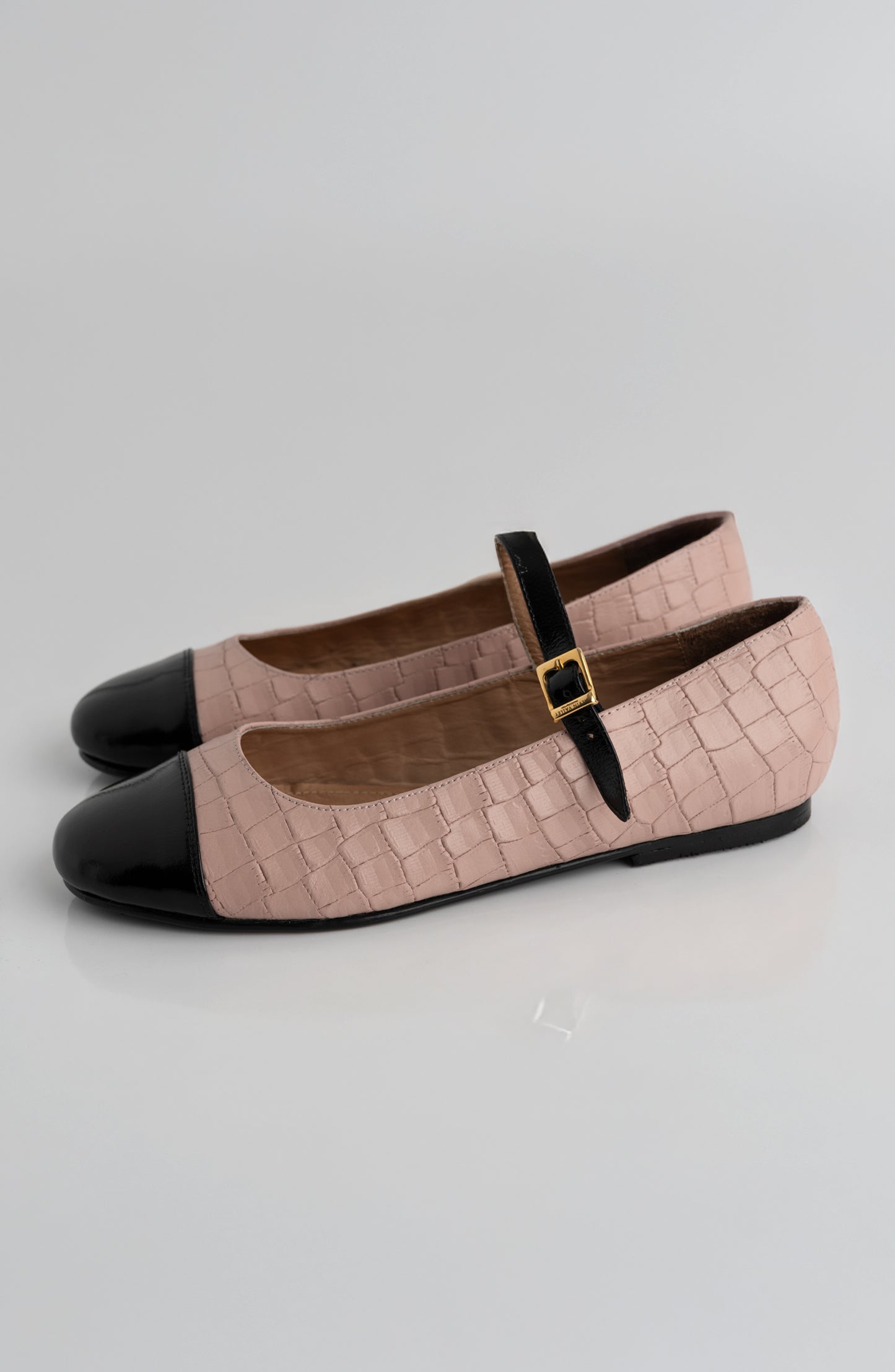 CAMBON CROCO BALLERINA PINK WOOD