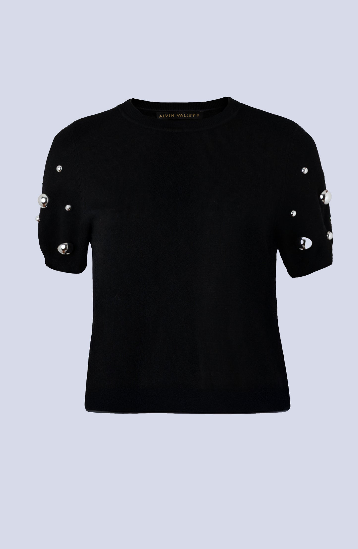 Short Sleeve T with Applique Pearls