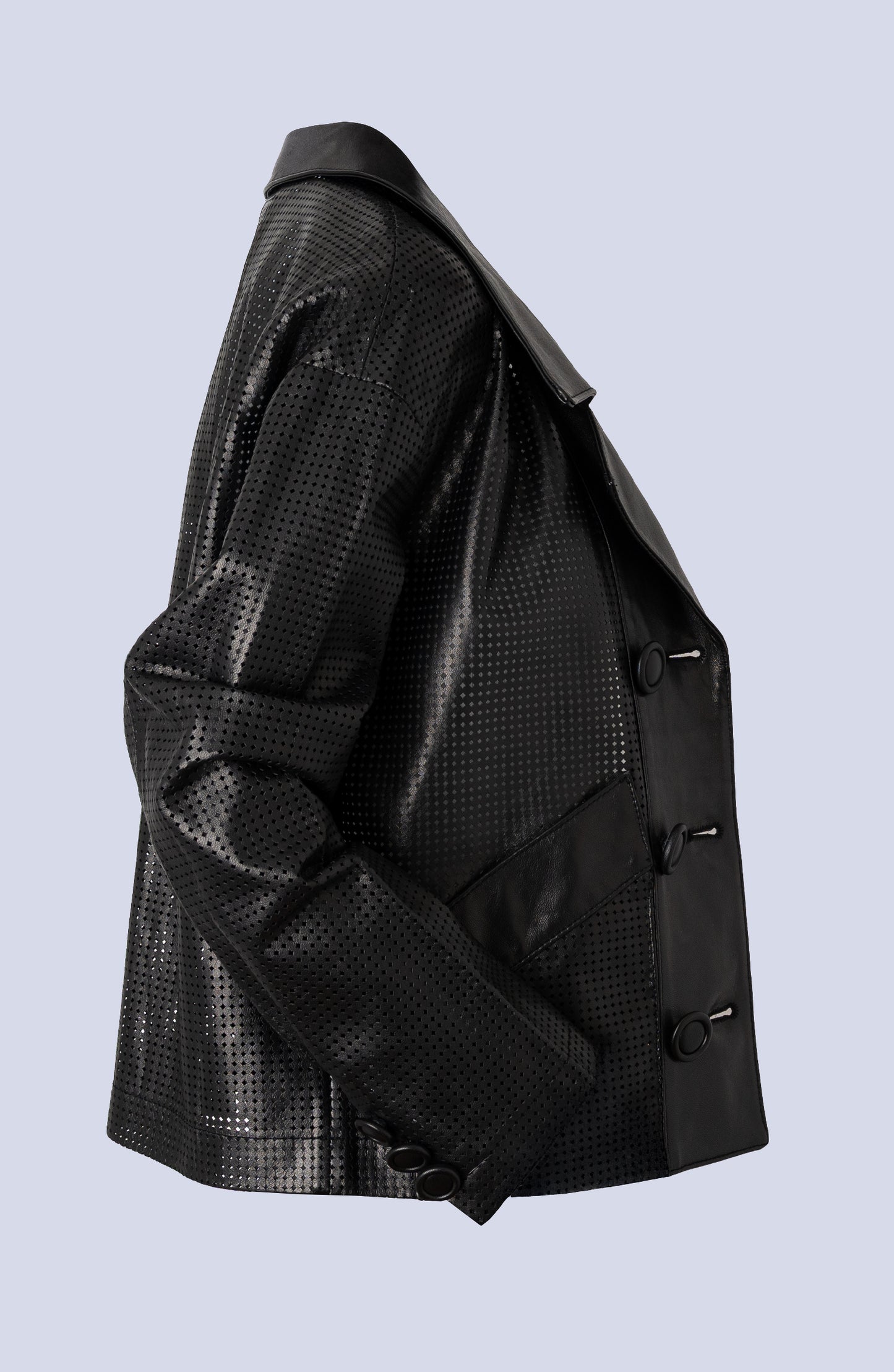 Perforated Leather Jacket