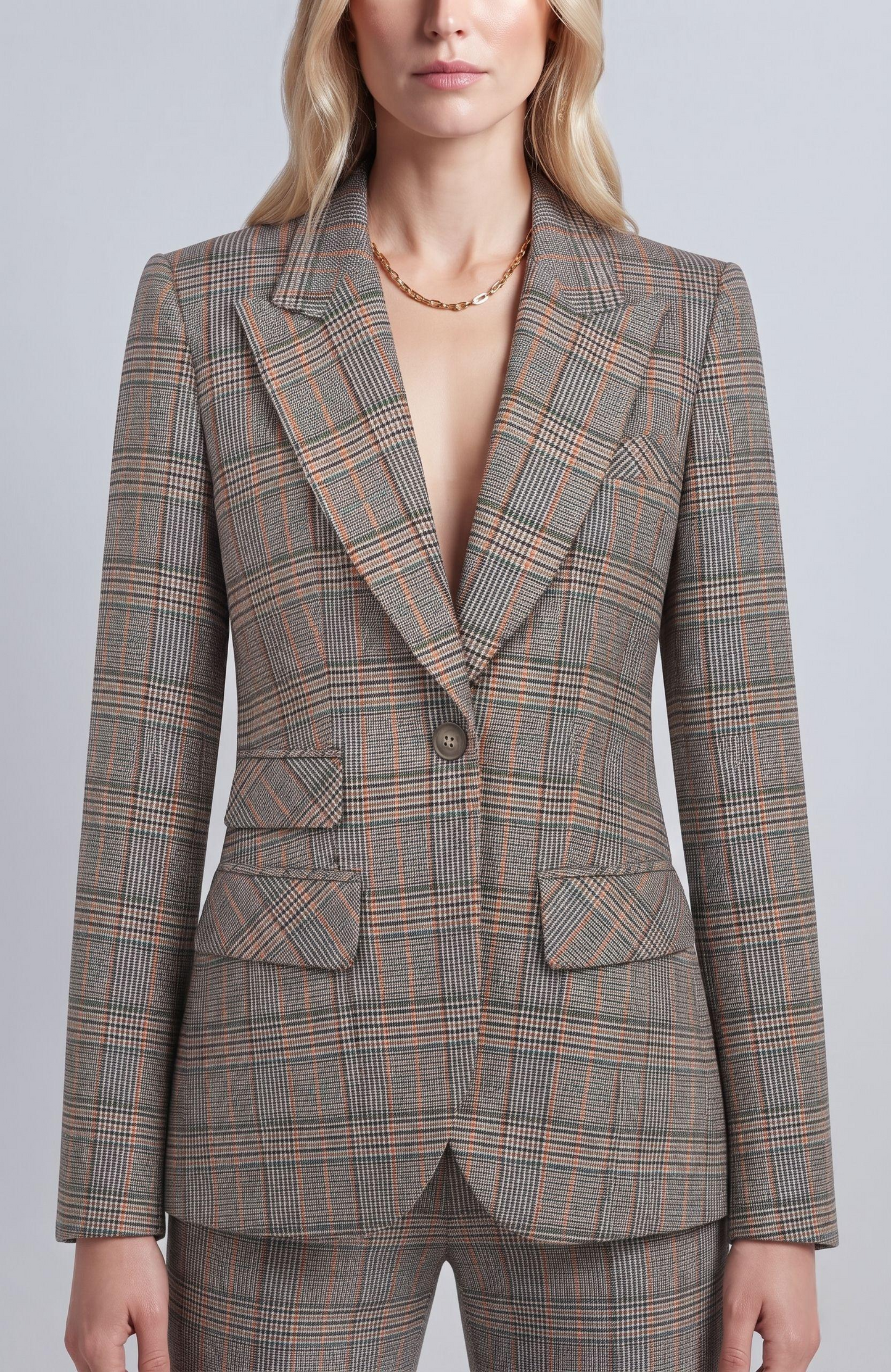 peak lapel jackets plaid red