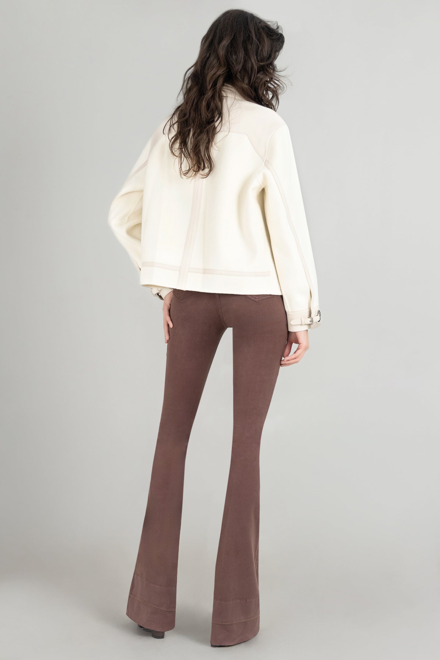 Wellington  Cashmere and Leather Coat