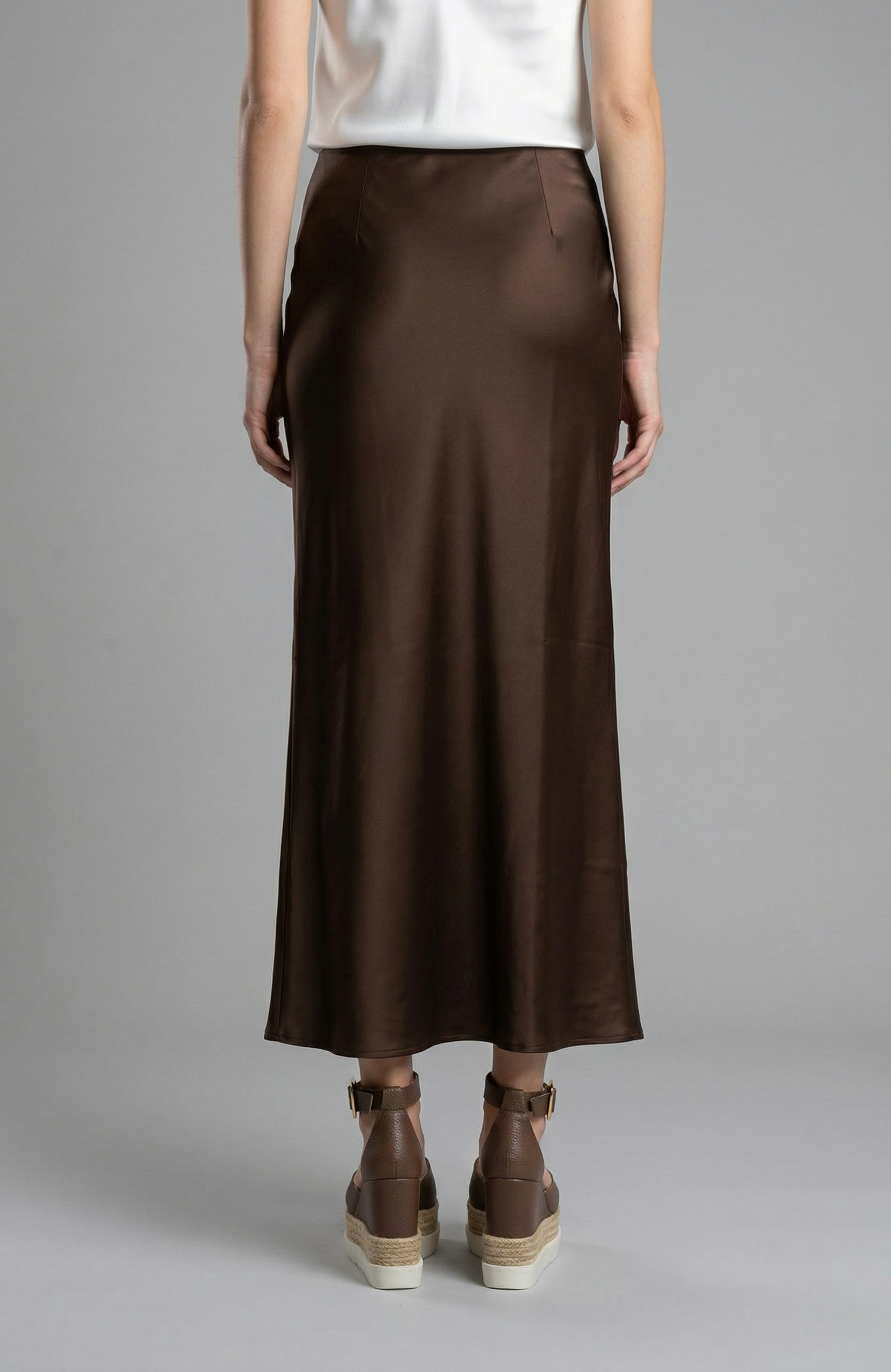 Satin Drawstring Skirt