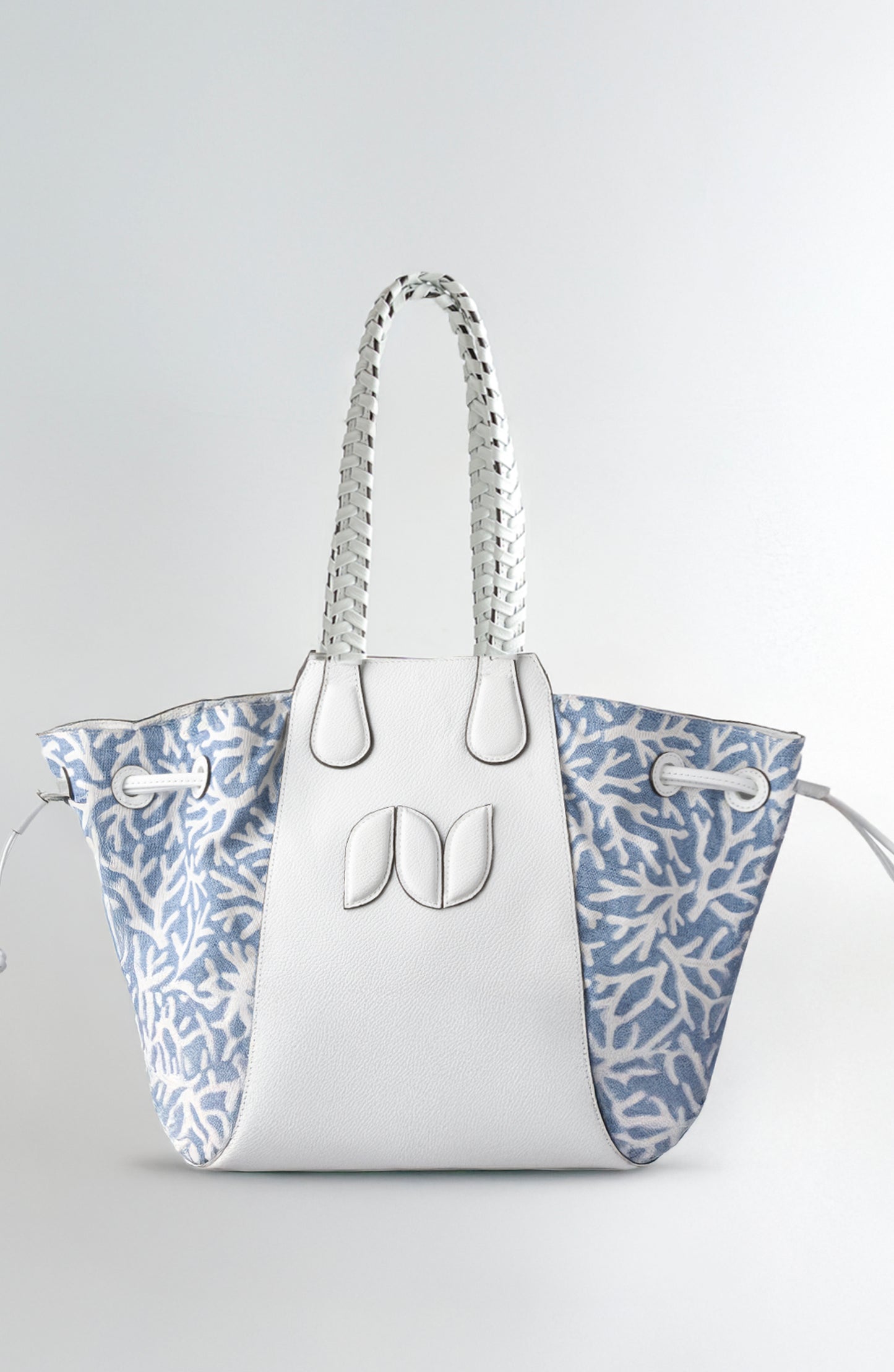MARINA TOTE LEATHER AND CANVAS