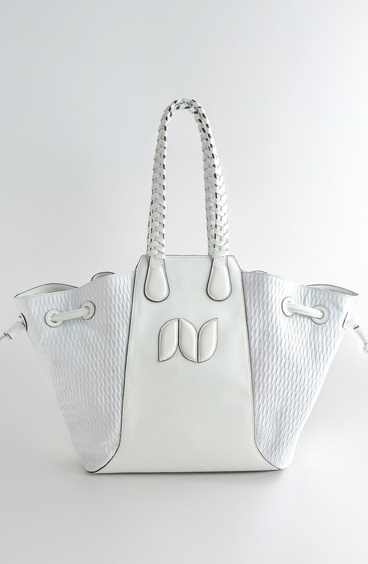 MARINA TOTE LEATHER WHITE