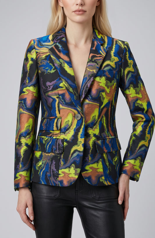 PSYCHEDELIC PRINT BLAZER