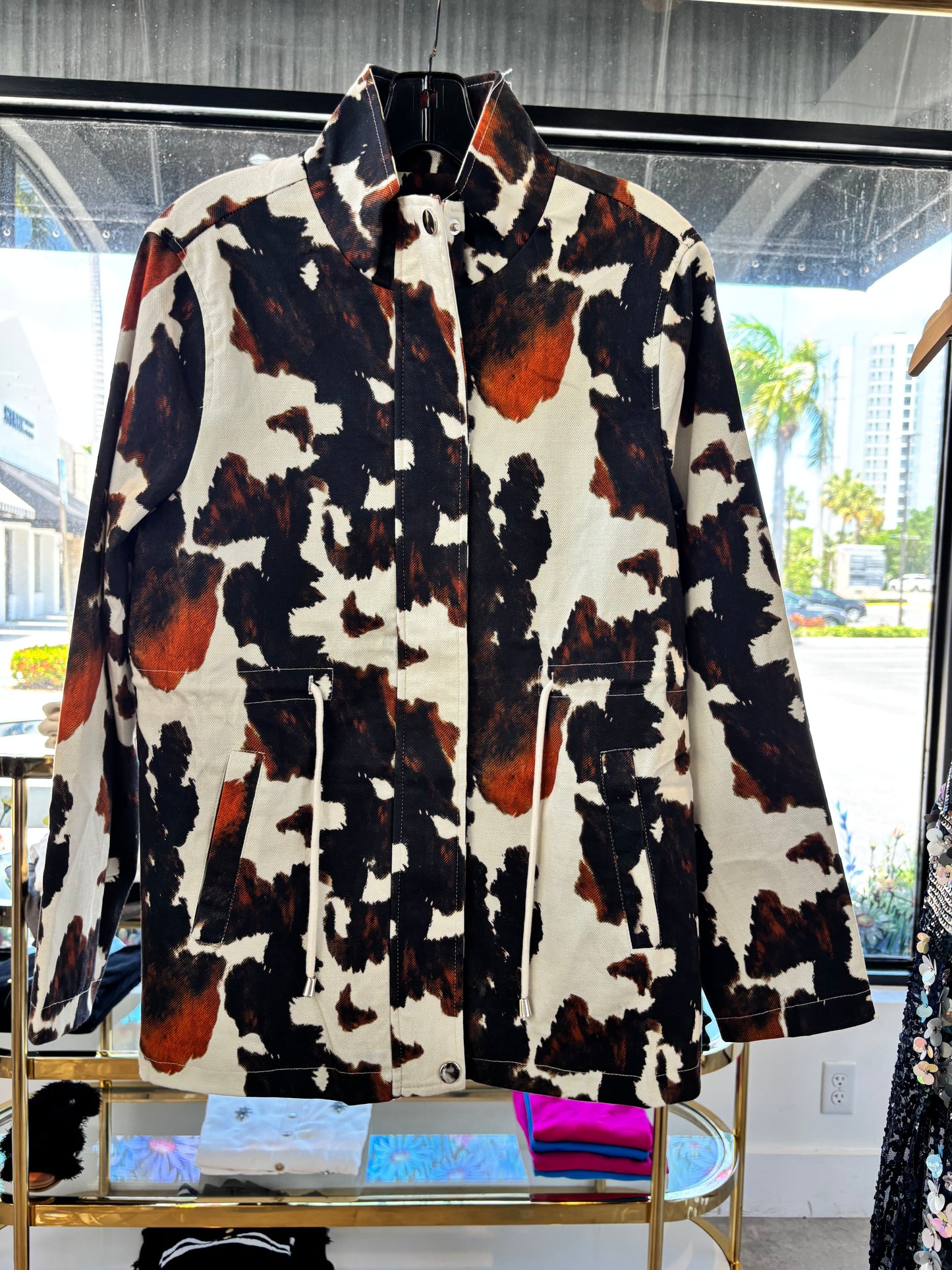 Cow Print Jacke