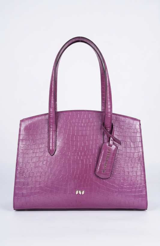 INGRASSIA BAG VIOLET CROCO