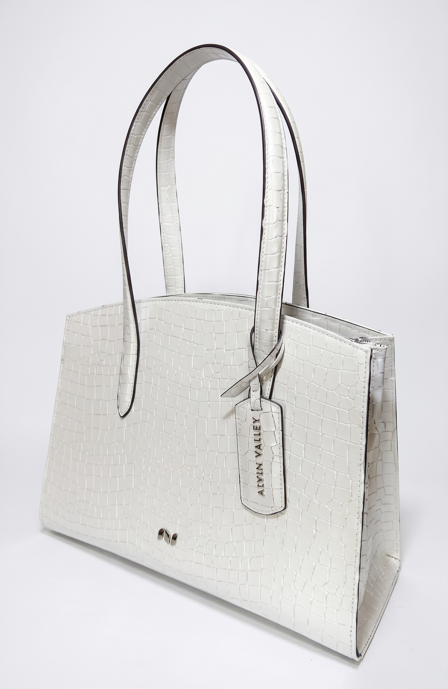 INGRASSIA BAG PEARL WHITE CROCO