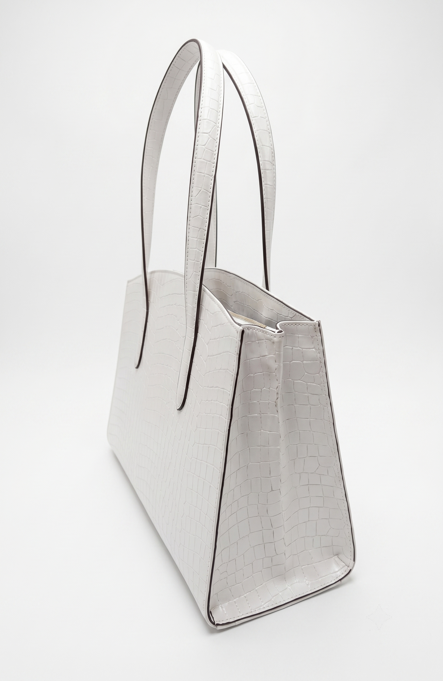 INGRASSIA BAG PEARL WHITE CROCO