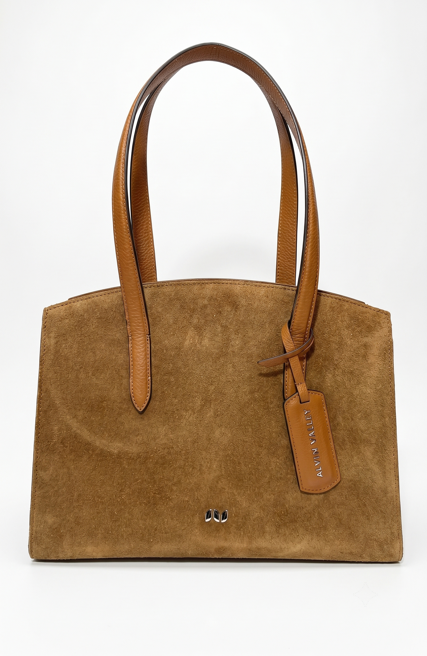 INGRASSIA BAG BROWN SUEDE AND LEATHER