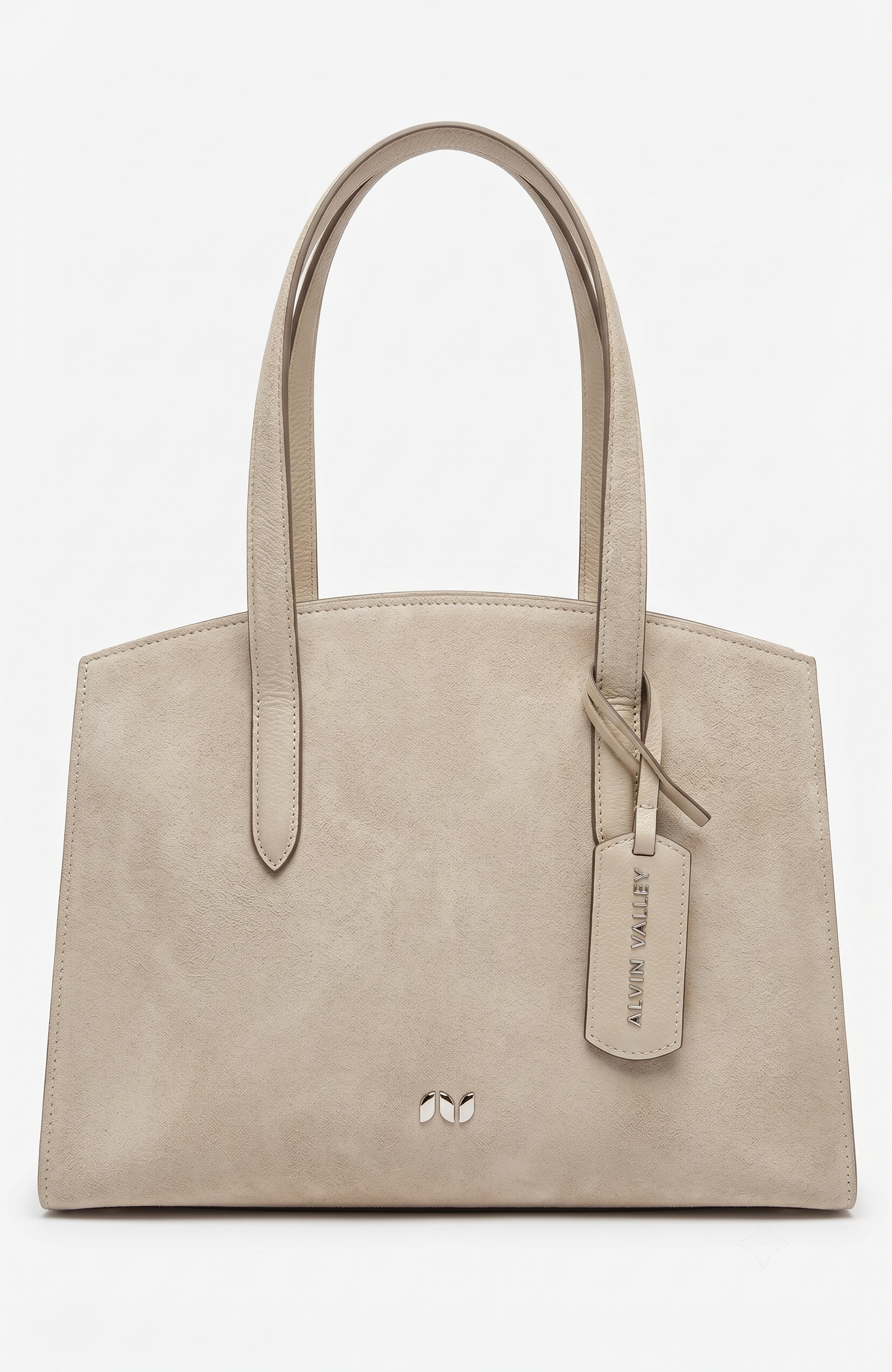 INGRASSIA BAG IVORY SUEDE AND LEATHER