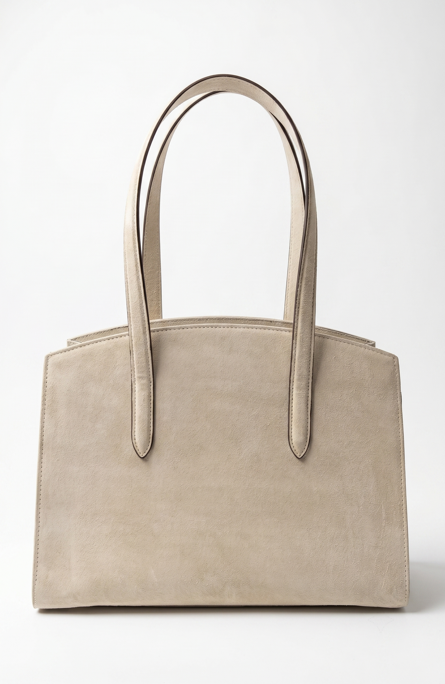 INGRASSIA BAG IVORY SUEDE AND LEATHER